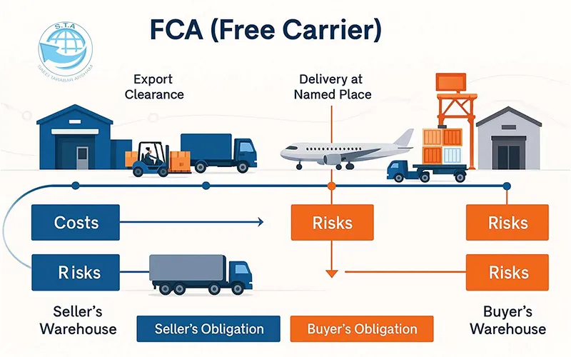 اینکوترم FCA چیست و چرا برای تجارت ایران ایده‌آل است؟